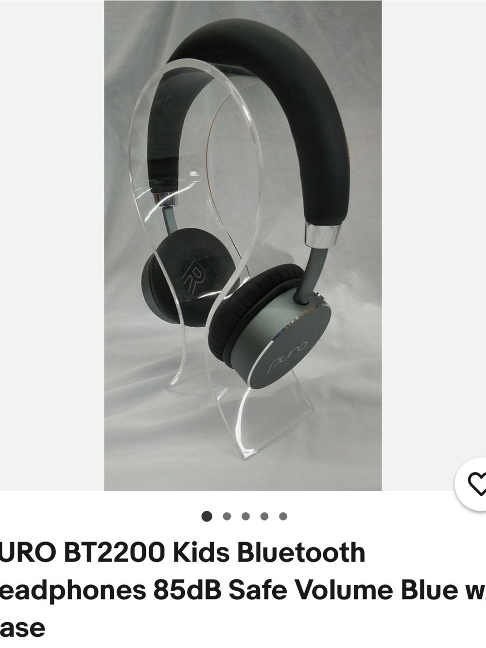 Pur BT2200 Kids Bluetooth On-Ear Headphones - Black